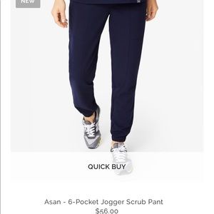 Figs navy Asan scrub pants